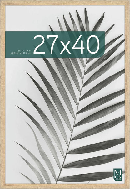 MCS Studio Gallery 16x24 Poster Frame Black Woodgrain Engineered Wood, Vertical & Horizontal Wall Hanging Large Picture Frame for Photos, Posters & Art Prints (1-Pack)