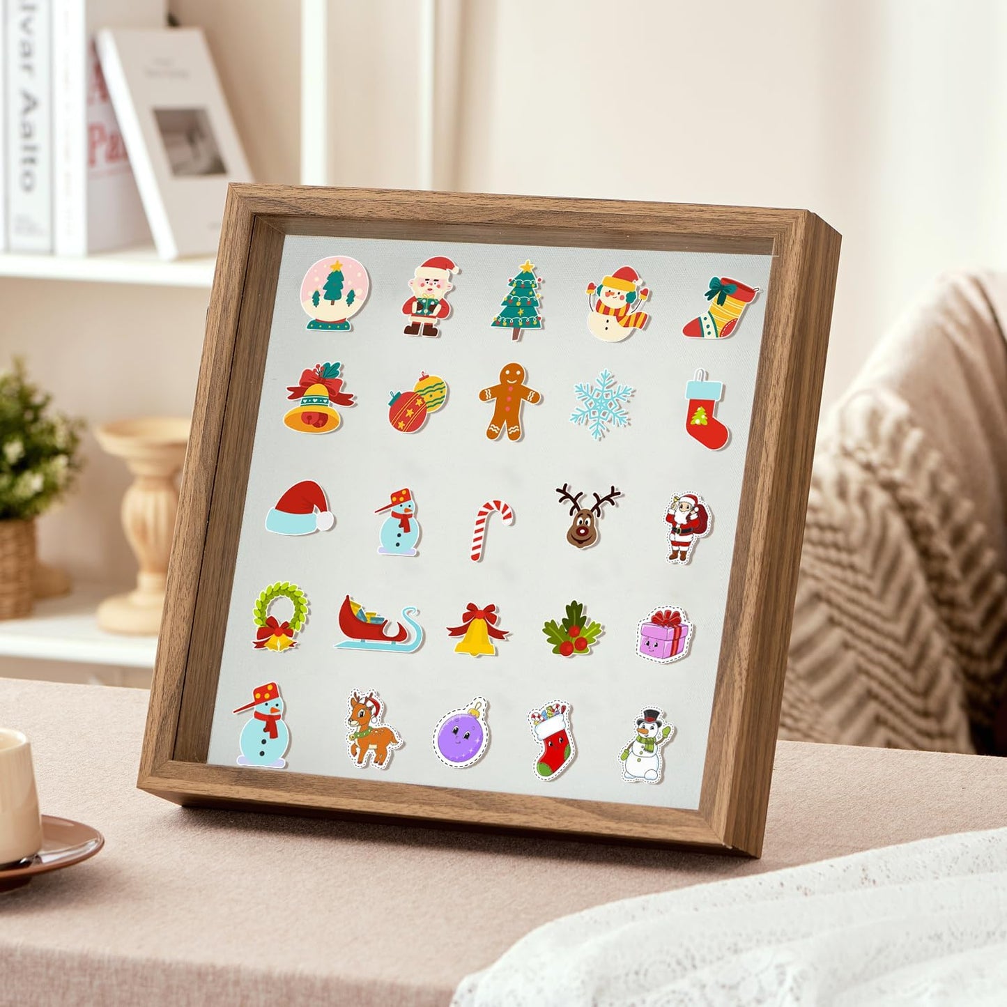 8x10 Deep Shadow Box Picture Frame Display Case with Linen Back and Stand,Real Glass Black Shadow Memory Box Frame 8x10 for Flower Baby Pet Wedding Photo Art Craft Memorial Wall Decor Gift