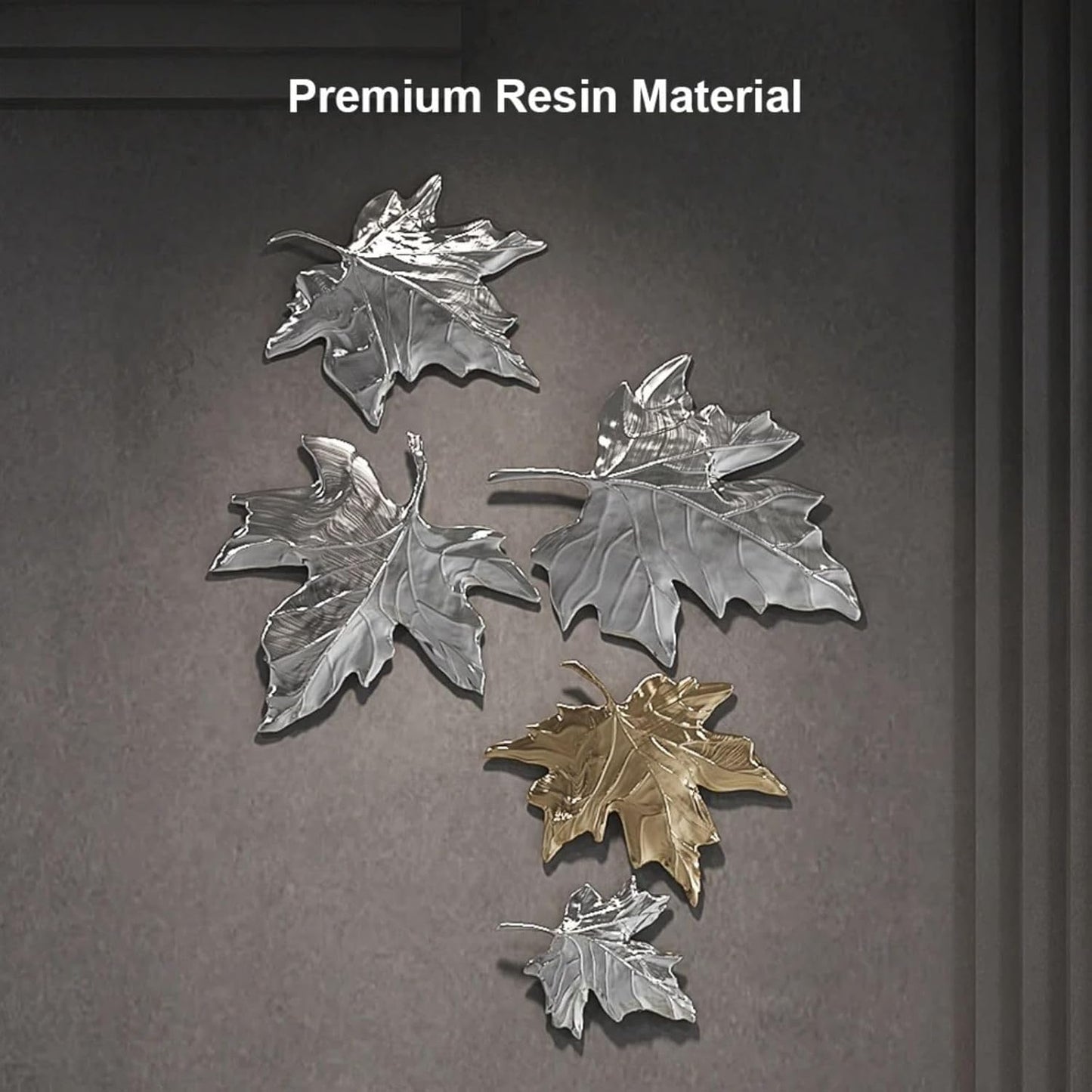 homary Large Metal Wall Art – 47.2" Modern 3D Abstract Geometric Overlapping Design, Iron Wall Decor for Living Room, Dining Room, Office