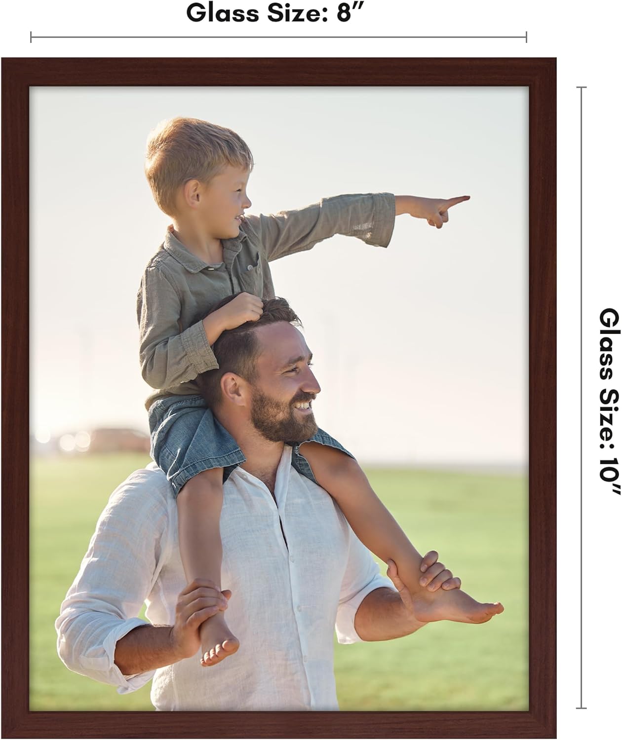 Americanflat 24x36 Poster Frame with Polished Plexiglass - Streamline Collection - Thin Border Picture Frame for Wall Display - Hanging Hardware Included - Black - Colors B