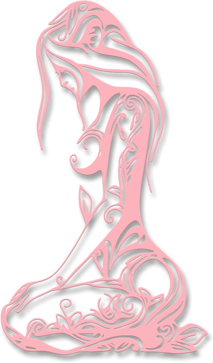 Xedatric Modern Abstract Metal Wall Art-Minimalist Line Sculpture for Bedroom,Living Room,Bathroom-Unique Metal Wall Decor for Home & Office
