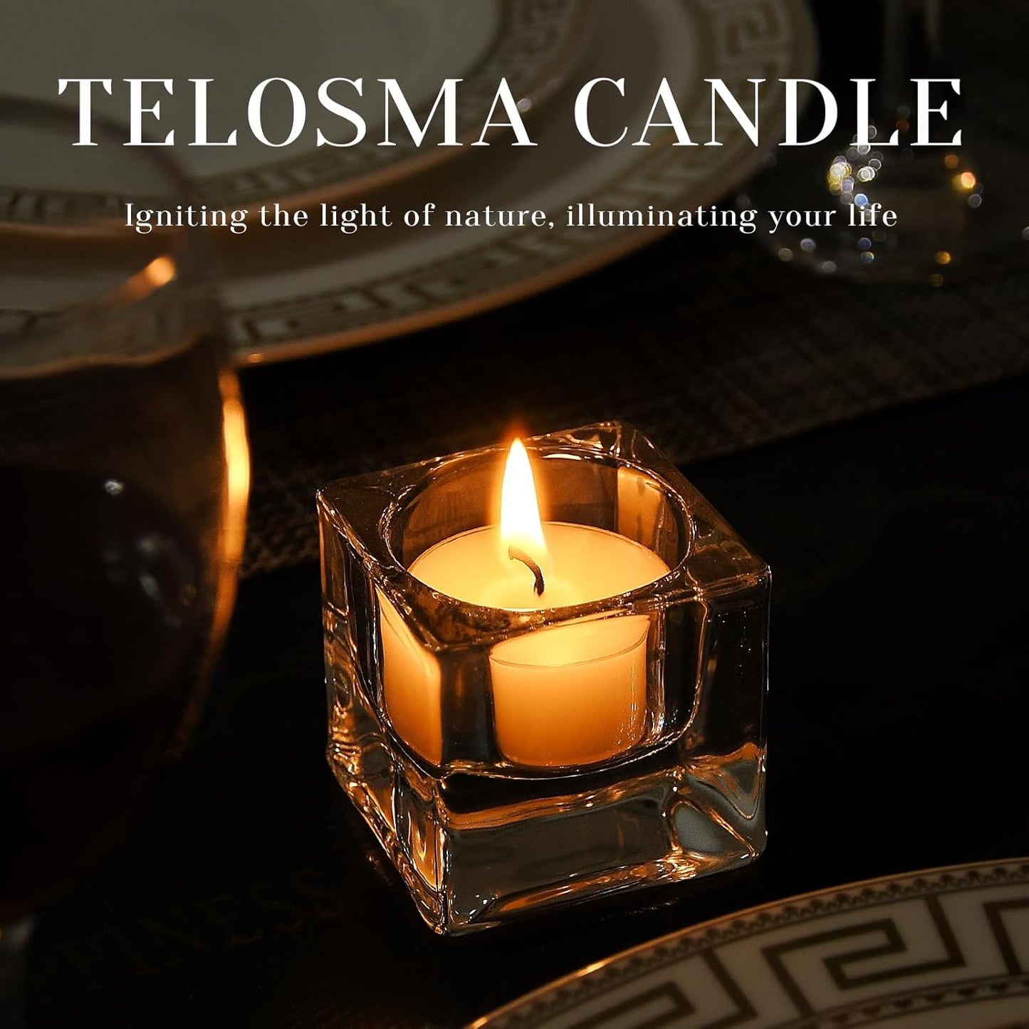 Natural Yellow Beeswax Tealight Candles - 12pcs - Organic Candle Natural Scent Smokeless Clean Burning