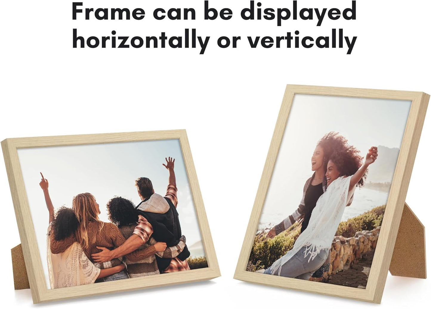 Americanflat 24x36 Poster Frame with Polished Plexiglass - Streamline Collection - Thin Border Picture Frame for Wall Display - Hanging Hardware Included - Black - Colors B