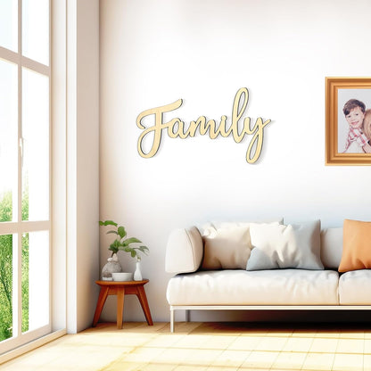 Family Signs For Home Wall Decor,Family Wall Decor For Living Room Rustic Letter Signs Family Wall Art (style2)