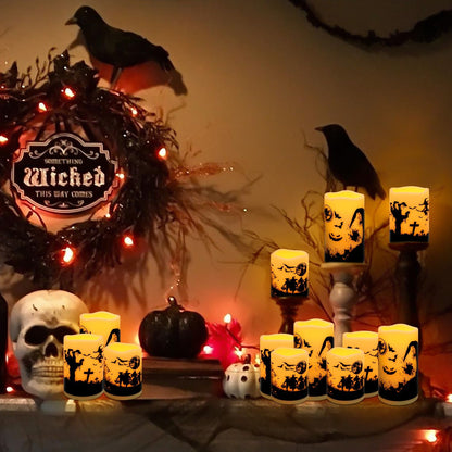 48- Pack of 3 Sizes of LED Flameless Candles.This Candle is Suitable for café, Fancy Restaurant, Bookstore and Other Scenes to Create a Relaxing and Romantic Atmosphere.