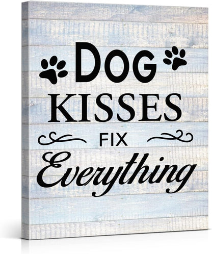 Inspirational Farmhouse Canvas Print Wall Art Decor One Small Positive Thought in the Morning Can Change Your Whole Day Sign Painting Plaque Rustic Home Decoration (8 X 8 Inches, Framed)