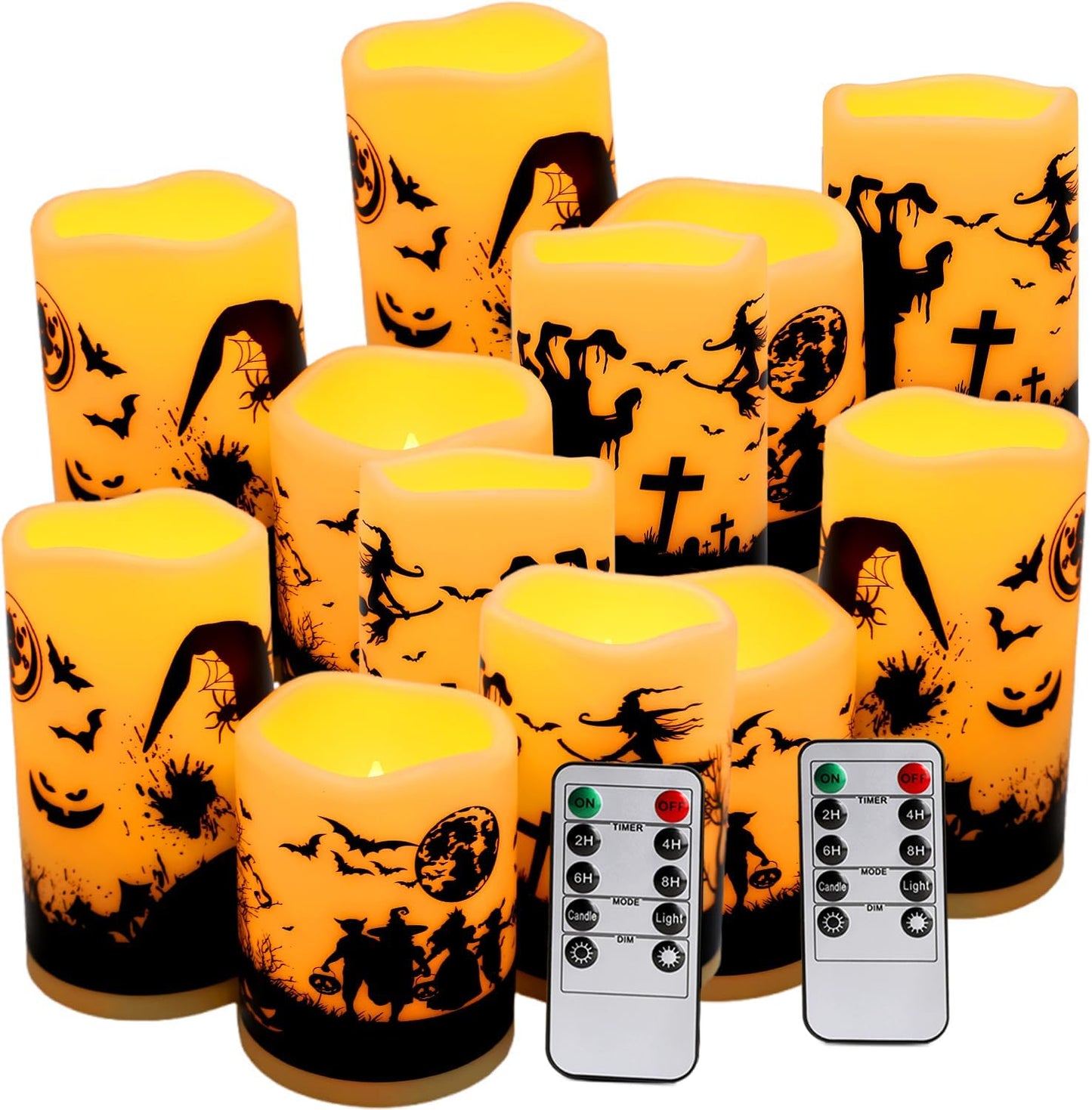 48- Pack of 3 Sizes of LED Flameless Candles.This Candle is Suitable for café, Fancy Restaurant, Bookstore and Other Scenes to Create a Relaxing and Romantic Atmosphere.
