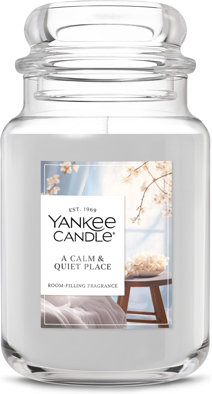 Yankee Candle Sage & Citrus, Scented Candle, 22oz Large Jar with up to 150 Hour Burn Time, Giftable, Birthdays