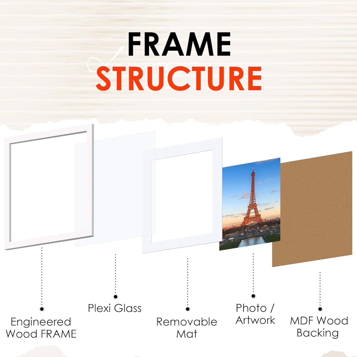 FIXSMITH 10 Pack Picture Frames Collage Wall Decor for Mounting or Tabletop Display, Gallery Wall Frame Set with Two 8x10 Black Frames, Four 5x7 Frames and Four 4x6 Frames, Multi-Pack Photo Frame Set