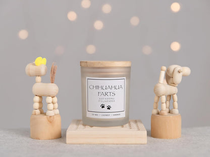 Pug Gifts & Decor, Dog Mom Gifts for Women, Dog Farts Candle, Pet Friendly Lavender Scented Candle