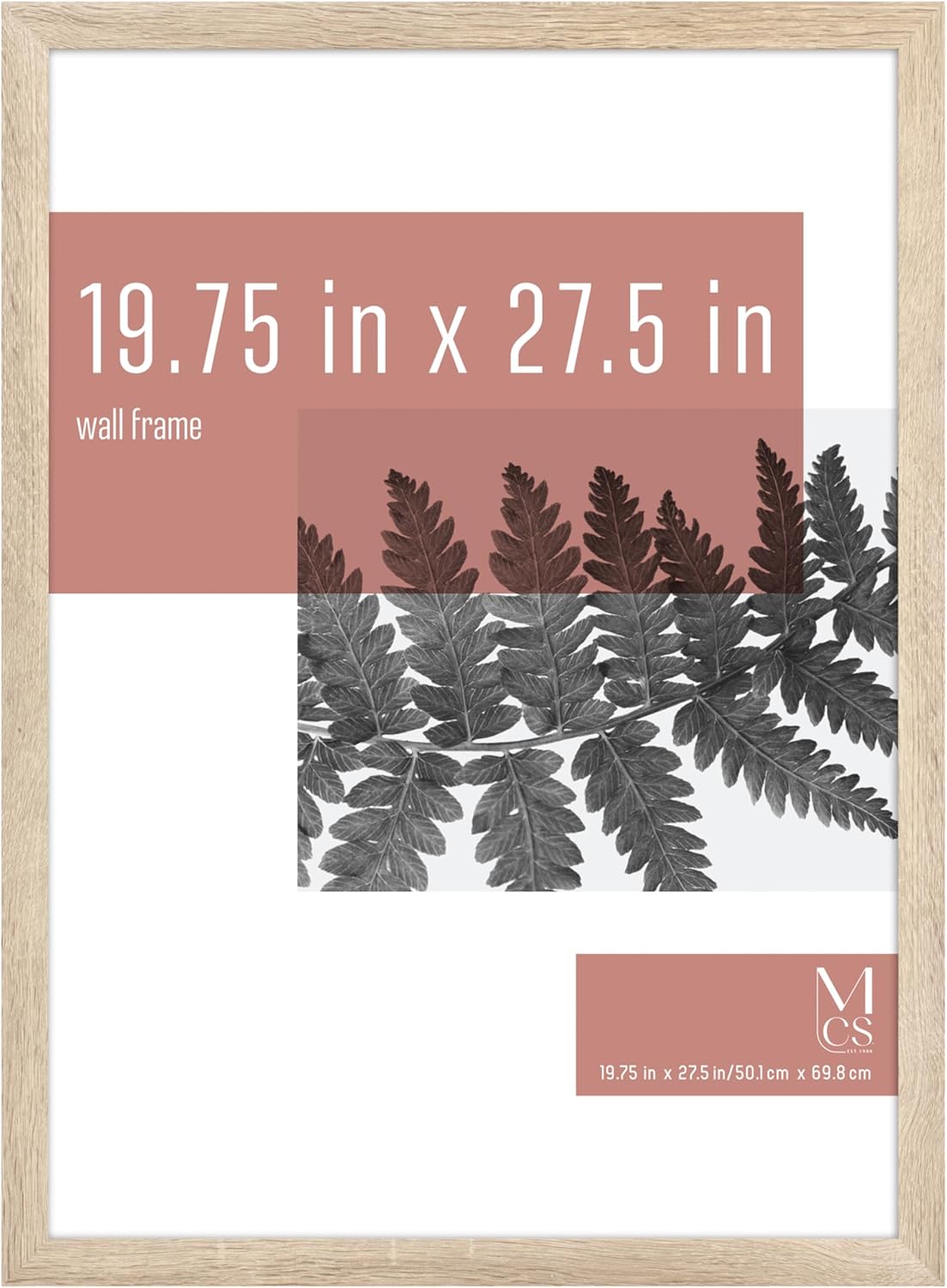 MCS Studio Gallery 16x24 Poster Frame Black Woodgrain Engineered Wood, Vertical & Horizontal Wall Hanging Large Picture Frame for Photos, Posters & Art Prints (1-Pack)