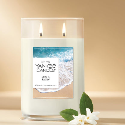 Yankee Candle Large Tumbler Scented Candle with up to 80 Hour Burn Time, Premium Plant Wax Blend for Consistent Burn, 20 oz Tumbler Candle with Room Filling Fragrance, Midsummer's Night