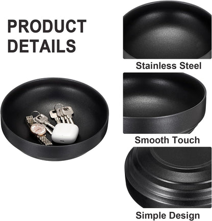 Key Bowl for Entryway Table Decorative Key Dish for Organizing Tabletop Catch All Bowl Gold Fruit Bowls for Kitchen Counter, Coffee Table,7.4 Inches