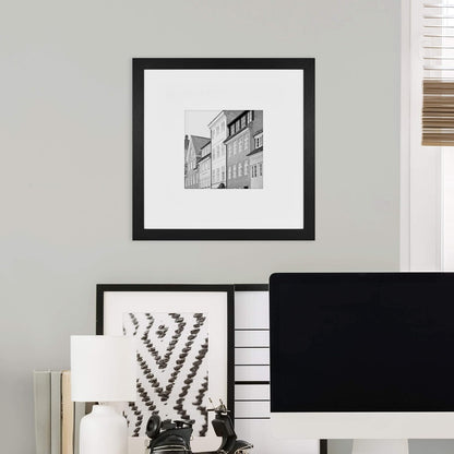 MCS Studio Gallery 16x24 Poster Frame Black Woodgrain Engineered Wood, Vertical & Horizontal Wall Hanging Large Picture Frame for Photos, Posters & Art Prints (1-Pack)