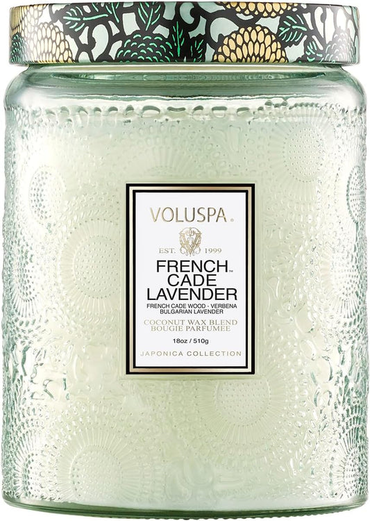 Voluspa Baltic Amber Candle, 18 oz, Coconut Wax Blend, Scented Candles for Home, 100 Hour Burn Time, Candle Jar