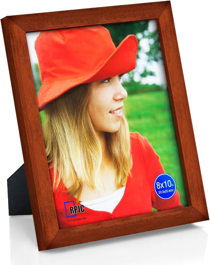 RPJC 5x7 Picture Frames Made of Solid Wood High Definition Glass for Table Top Display and Wall Mounting Photo Frame Black