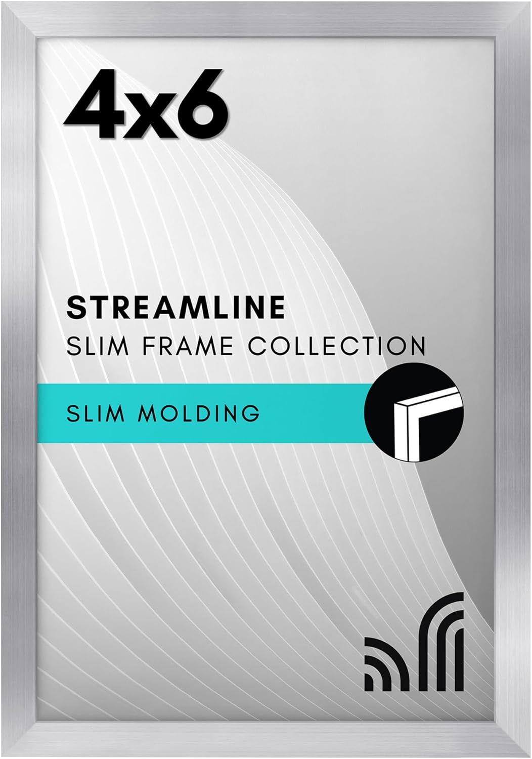Americanflat 24x36 Poster Frame with Polished Plexiglass - Streamline Collection - Thin Border Picture Frame for Wall Display - Hanging Hardware Included - Black - Colors A
