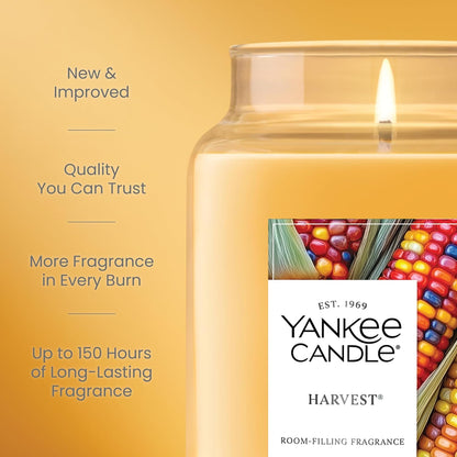 Yankee Candle Sugared Cinnamon Apple, Scented Candle, 22oz Large Jar with up to 150 Hour Burn Time, Giftable