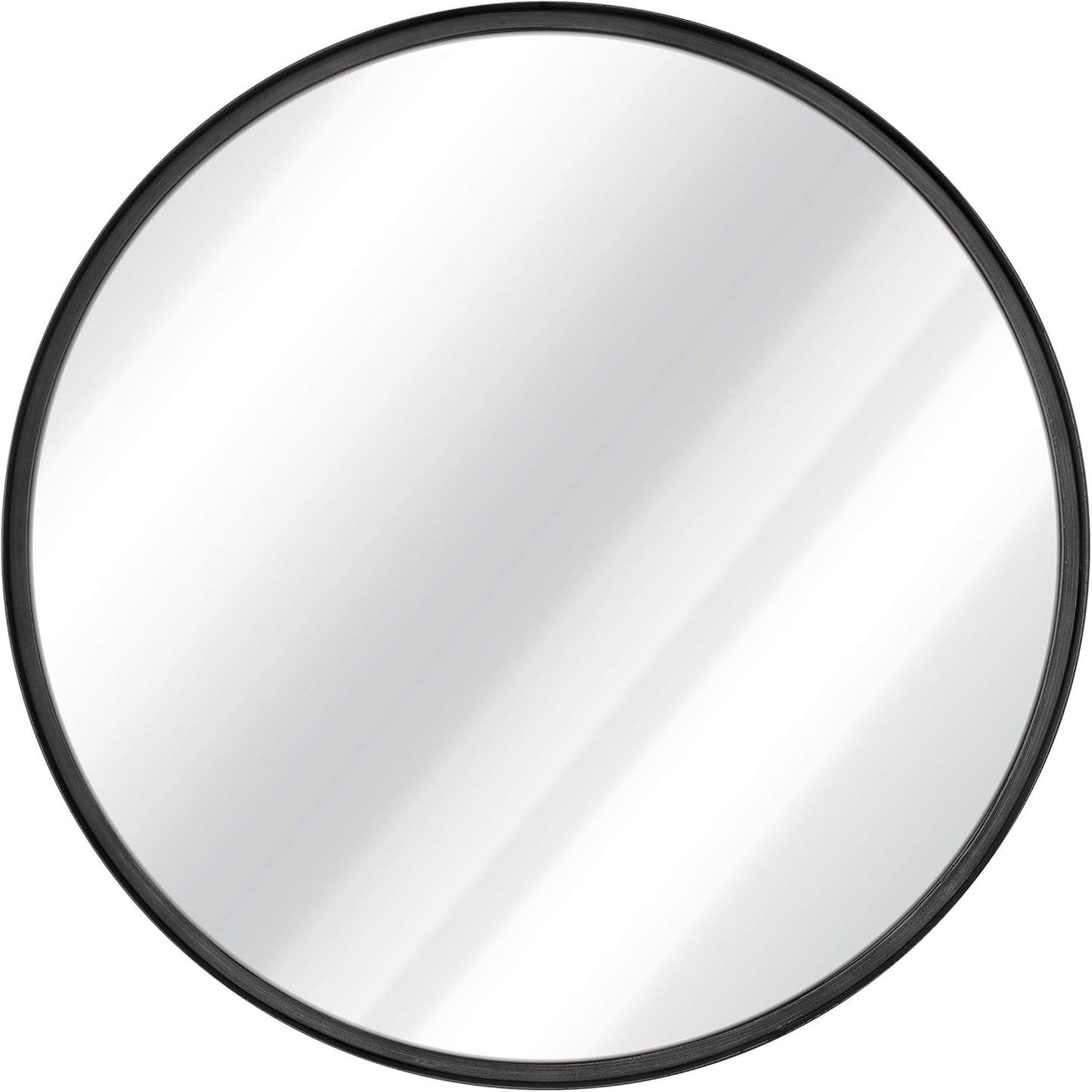 Gold Circle Wall Mirror 24 Inch Round Wall Mirror for Entryways, Washrooms, Living Rooms and More (Gold, 24")