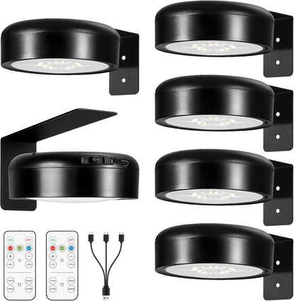 Arixinks 3PACK Picture Light Battery Operated with Remote, Painting Light for Wall Art with 3 Lighting Colors Dimmable, LED Art Display Accent Light on Wall for Poster Dartboard Frame Portrait Black