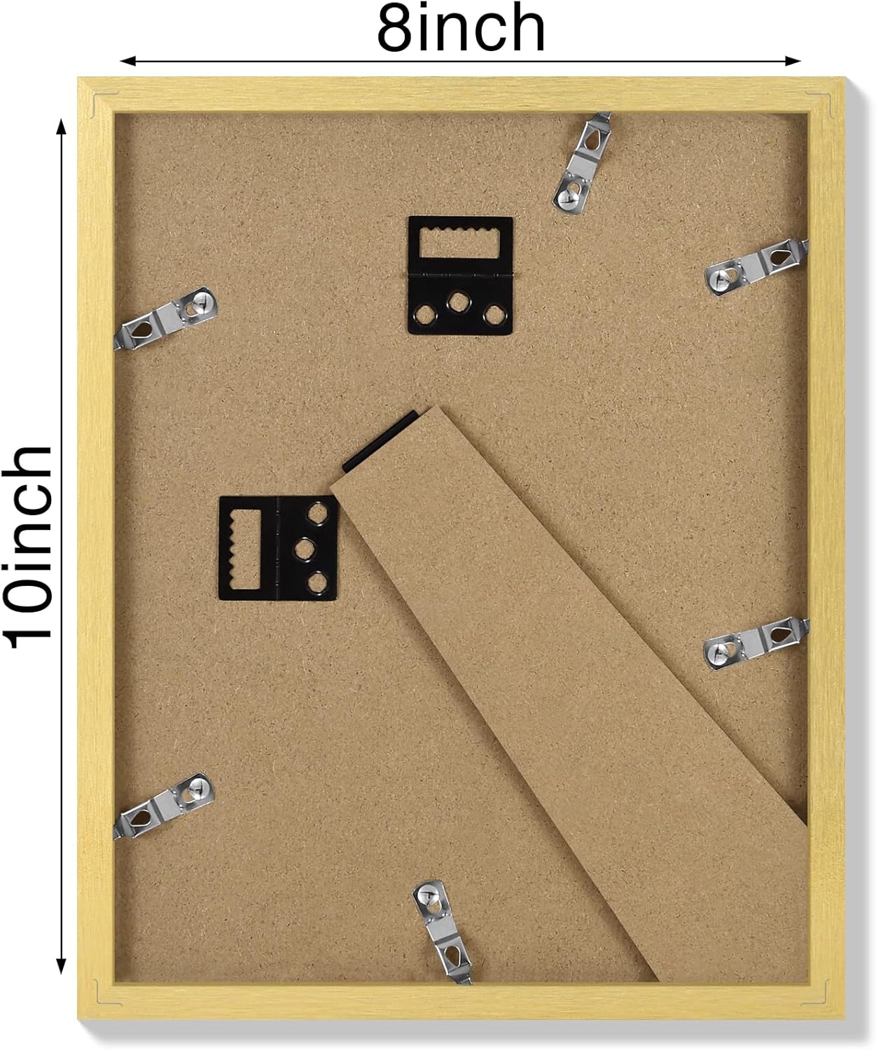 Vittanly 11x14 Picture Frame, Display Pictures 8x10 with Mat or 11x14 without Mat, Photo Frame for Wall Mounting, Black, 1 Pack - Colors A