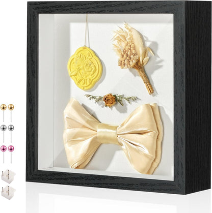 11x14 Shadow Box Display Case Picture Frame with Soft Linen Back, Large Deep Black Shadow Box 11x14 for Flowers Medal Display Case Jersey pet Graduation Memorabilia Baby Ltems Crafts Photos