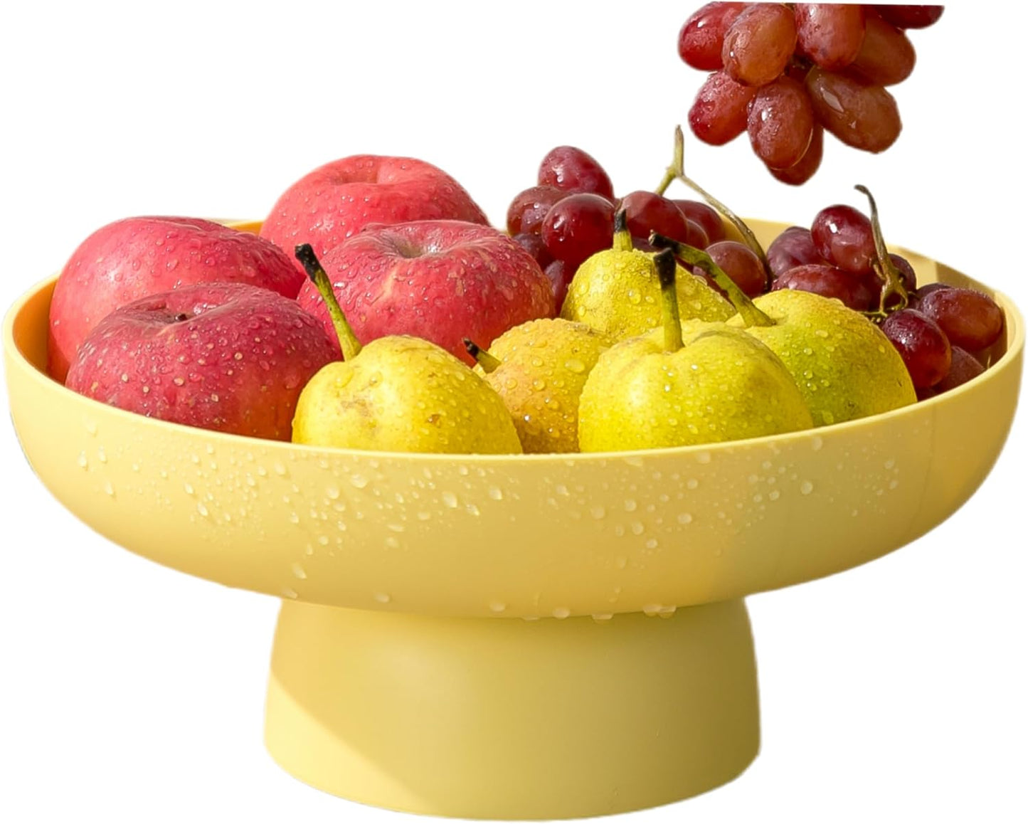 onefitow Fruit bowl Fruit Basket for Kitchen Countertop Storage Baskets Stand Organization, Decor Centerpiece for Kitchen Counter or Dining Room Tables (Pink)