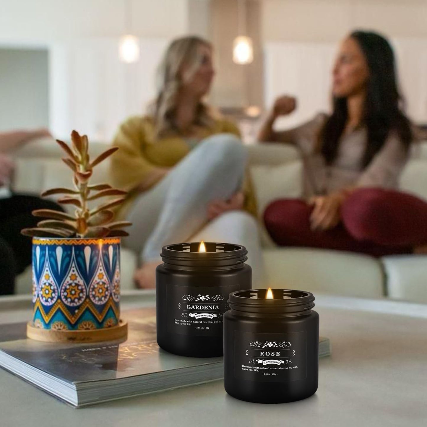 Howemon 24 Pack Scented Candles Set for Home, Relaxing Stress Relief, Aromatherapy - Natural Soy Wax and Fragrance - Gifts for Women, Mom, Best Friend, Wife, Birthday