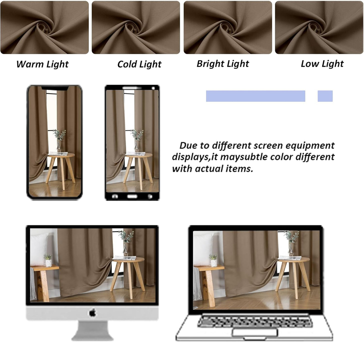 Simplebrand Ava Sage Green Blackout Curtains for Bedroom 63 Inch Length 2 Panels Set, Solid Thermal Insulated Energy Saving Rod Pocket Window Treatment Curtains Blackout Drapes, W40 x L63 Inch, Sage - Colors B