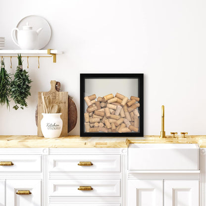 Americanflat 12x16 Shadow Box Frame with Polished Plexiglass - Silhouette Collection - Large Shadow Box Display Case for Tabletop and Wall Display - Black with Soft Felt Back