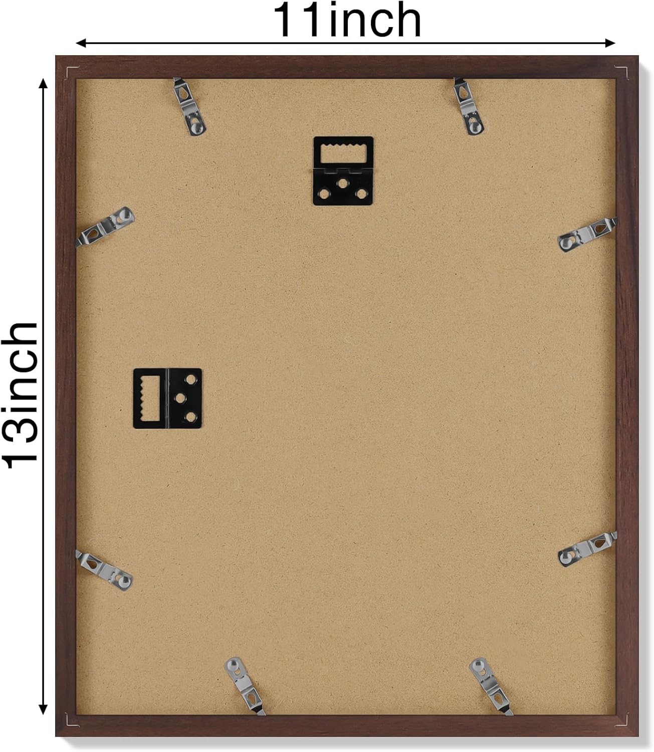Vittanly 11x14 Picture Frame, Display Pictures 8x10 with Mat or 11x14 without Mat, Photo Frame for Wall Mounting, Black, 1 Pack - Colors B