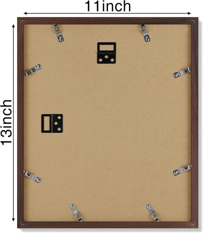 Vittanly 11x14 Picture Frame, Display Pictures 8x10 with Mat or 11x14 without Mat, Photo Frame for Wall Mounting, Black, 1 Pack - Colors B