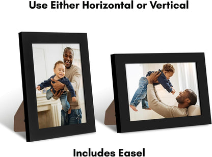 Americanflat 12x18 Poster Frame with Shatter-Resistant Glass - Signature Collection - Gallery-Style Frames Made of Engineered Wood - Photo Frame for Wall Display - Black - Colors C