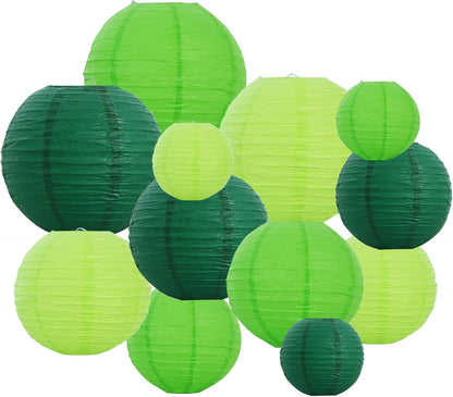 BEISHIDA 10Pcs White Paper Lanterns Decorative Chinese/Japanese Hanging Round Paper Lanterns Lamp for Birthday, Wedding, Christmas, Bridal, Home Decor, Party Decoration(Size of 4”, 6”, 8”, 10”)