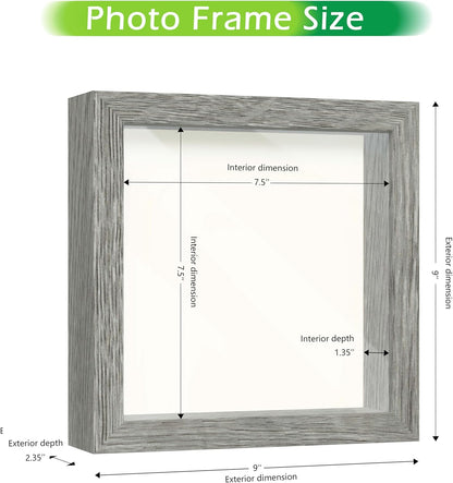 FrameWorks 11” x 14” Dark Oak Wooden Shadow Box Frame – Display Case with Soft Felt Back, Memory Box with Tempered Glass, Display Box with Elegant White Ball Push Pins, Wooden Flower Box