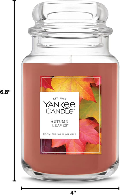 Yankee Candle Sugared Cinnamon Apple, Scented Candle, 22oz Large Jar with up to 150 Hour Burn Time, Giftable