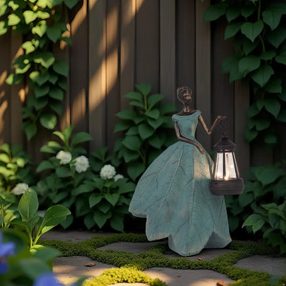 Guichifun Fairy Statue Collection Home Decoration - Leaf Angel Girls Resin Modern Table Decor for Living Room Office Sculpture Decor for Women Indoor Rustic Figurines Gift 5 x 3 x 7.5 Inch