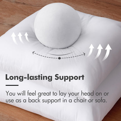 MIULEE 12x20 Pillow Inserts Set of 2, Rectangle Decorative Throw Pillow Premium Fluffy Lumbar Pillow Forms Stuffer for Living Room Sofa Couch Bed