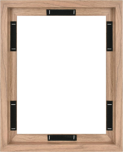 MCS Canvas Float Frames 8x10 Frame, Black Frame for Finished Canvases, Vertical & Horizontal Wall Hanging Frame with Adhesive for Canvas Paintings (1-Pack)