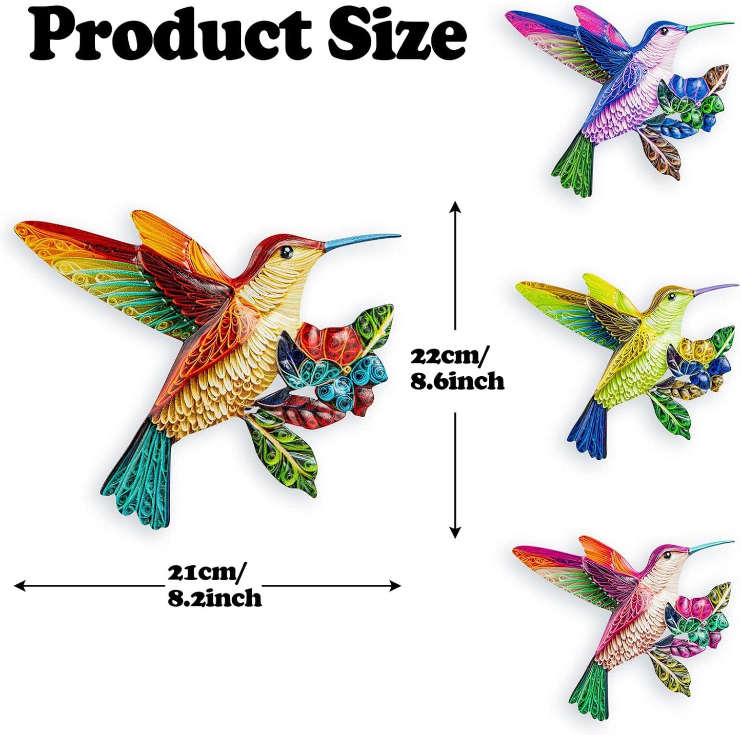 SUNREEK Metal Dragonfly Wall Decor, 9 Inches Dragonfly Outdoor Wall Art for Fence Garden Yard Patio Decorations