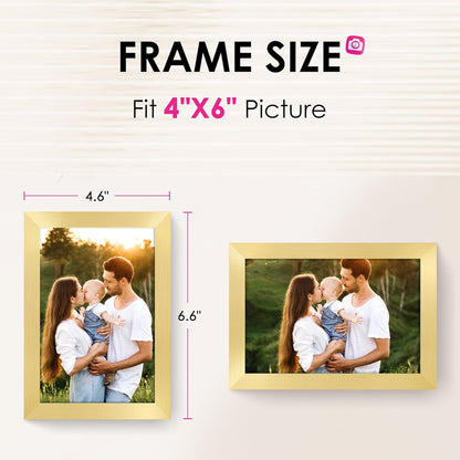 FIXSMITH 10 Pack Picture Frames Collage Wall Decor for Mounting or Tabletop Display, Gallery Wall Frame Set with Two 8x10 Black Frames, Four 5x7 Frames and Four 4x6 Frames, Multi-Pack Photo Frame Set