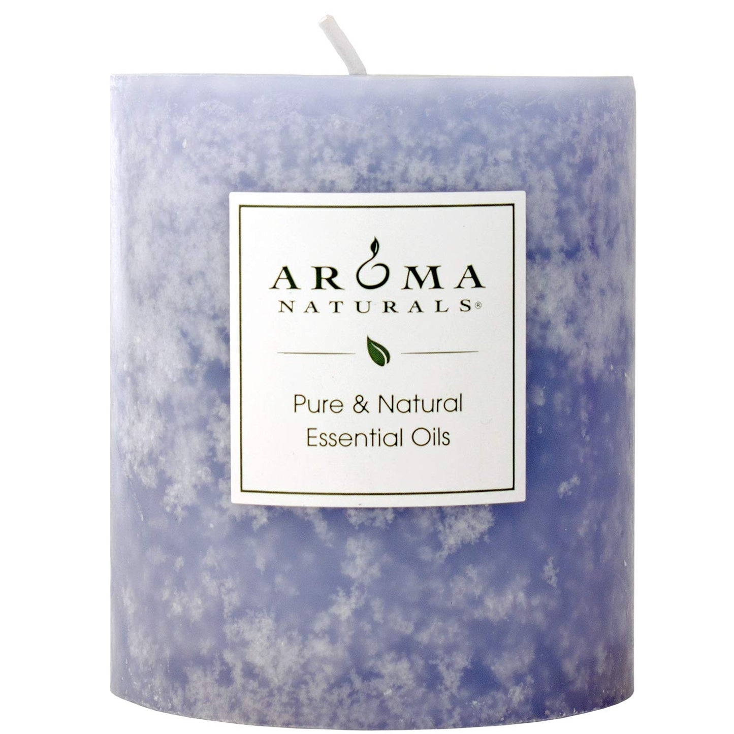 Aroma Naturals Essential Oil Tranquility Pillar Candle, 2.5" x 4", Lavender, 11 Ounce