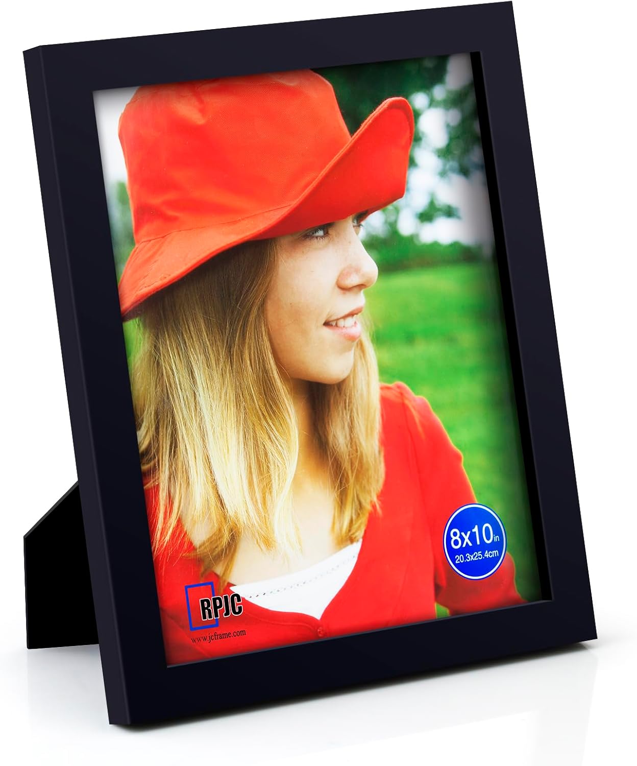 RPJC 5x7 Picture Frames Made of Solid Wood High Definition Glass for Table Top Display and Wall Mounting Photo Frame Black