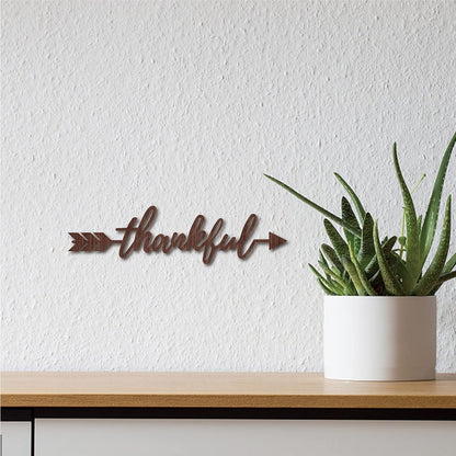 CREATCABIN Cutout Sign Family Letter Wooden Wall Art Decor Wood Word Sculpture Signs Rustic Farmhouse for Housewarming Home Front Door Entryway Wall Decoration, Brown, 11.9 x 5.5inch