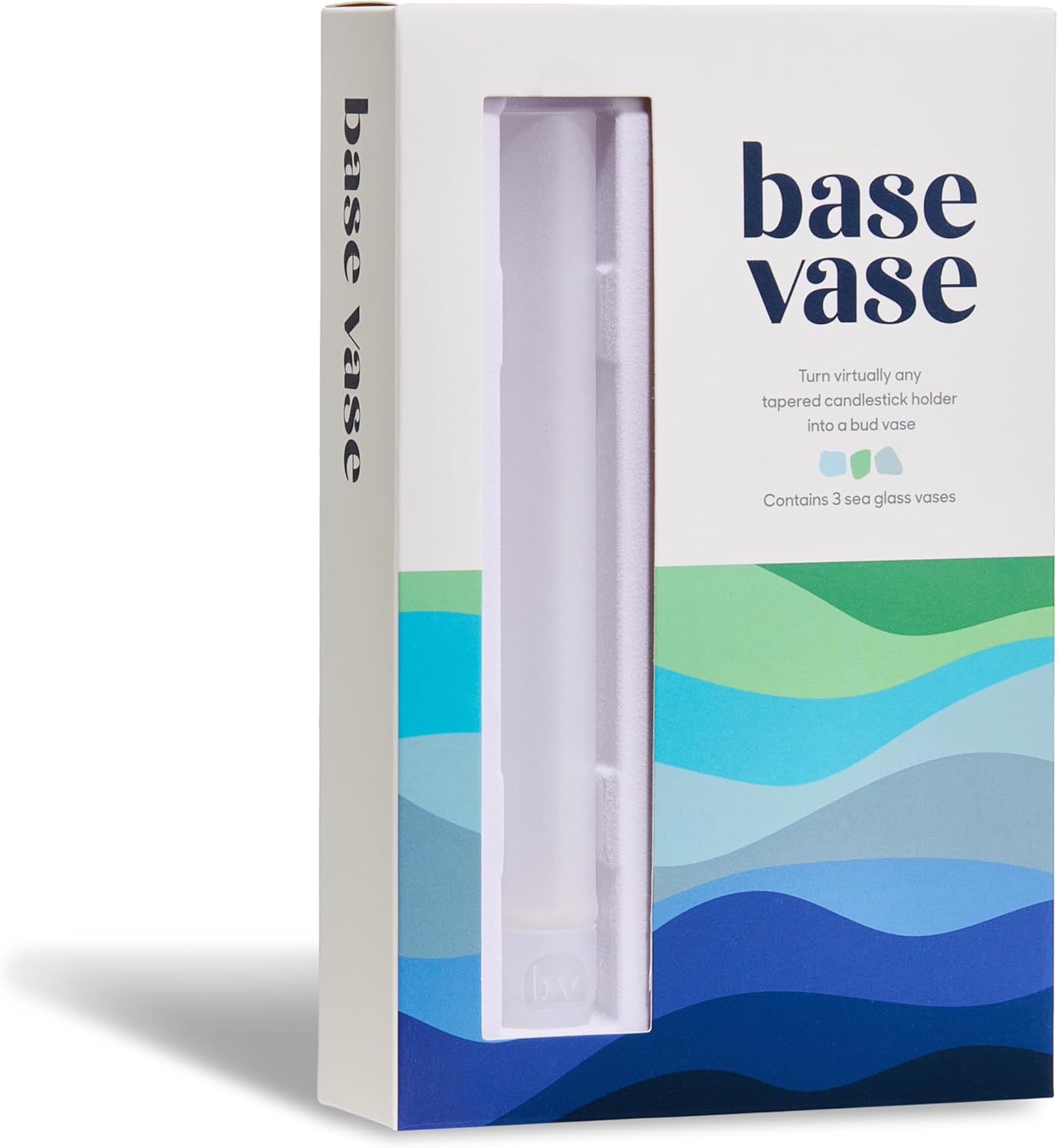 Base Vase (3-Pack) - The Bud Vase that Fits in Taper Candle Holders | Create Floral Arrangements for Tablescapes, Centerpieces, Weddings and Home Decor