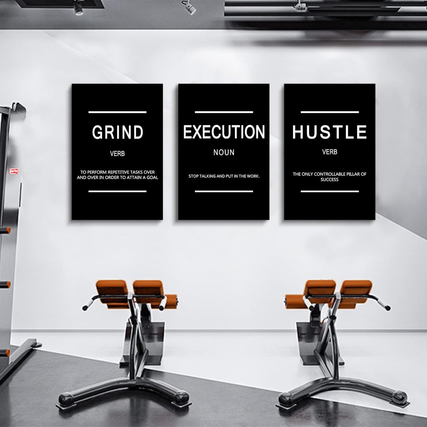 Inspirational Canvas Painting Wall Art -EPHANY ART,Mindset Quotes Prints, Success Framed Entrepreneur Poster Positive Quotes Wall Poster for Home Office Workplace (M-3pcs,12x16inchx3pcs)