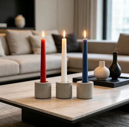 12-Pack Earth Tone Taper Candles, 10 Inch Unscented Dripless Candlesticks, Long-Lasting Burn Time of 7-8 Hours, Perfect for Fall Harvest Halloween Thanksgiving Dinners Parties and Home Décor