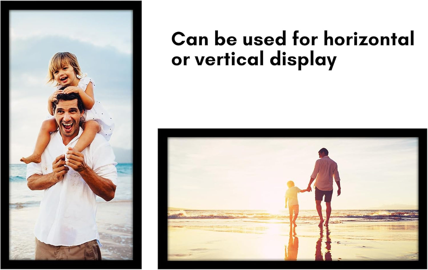 Americanflat 16x20 Picture Frame with Polished Plexiglass - Black Picture Frame - Wide Photo Frames Made of Engineered Wood for Vertical or Horizontal Wall Display - Epic Collection - Black - Colors A