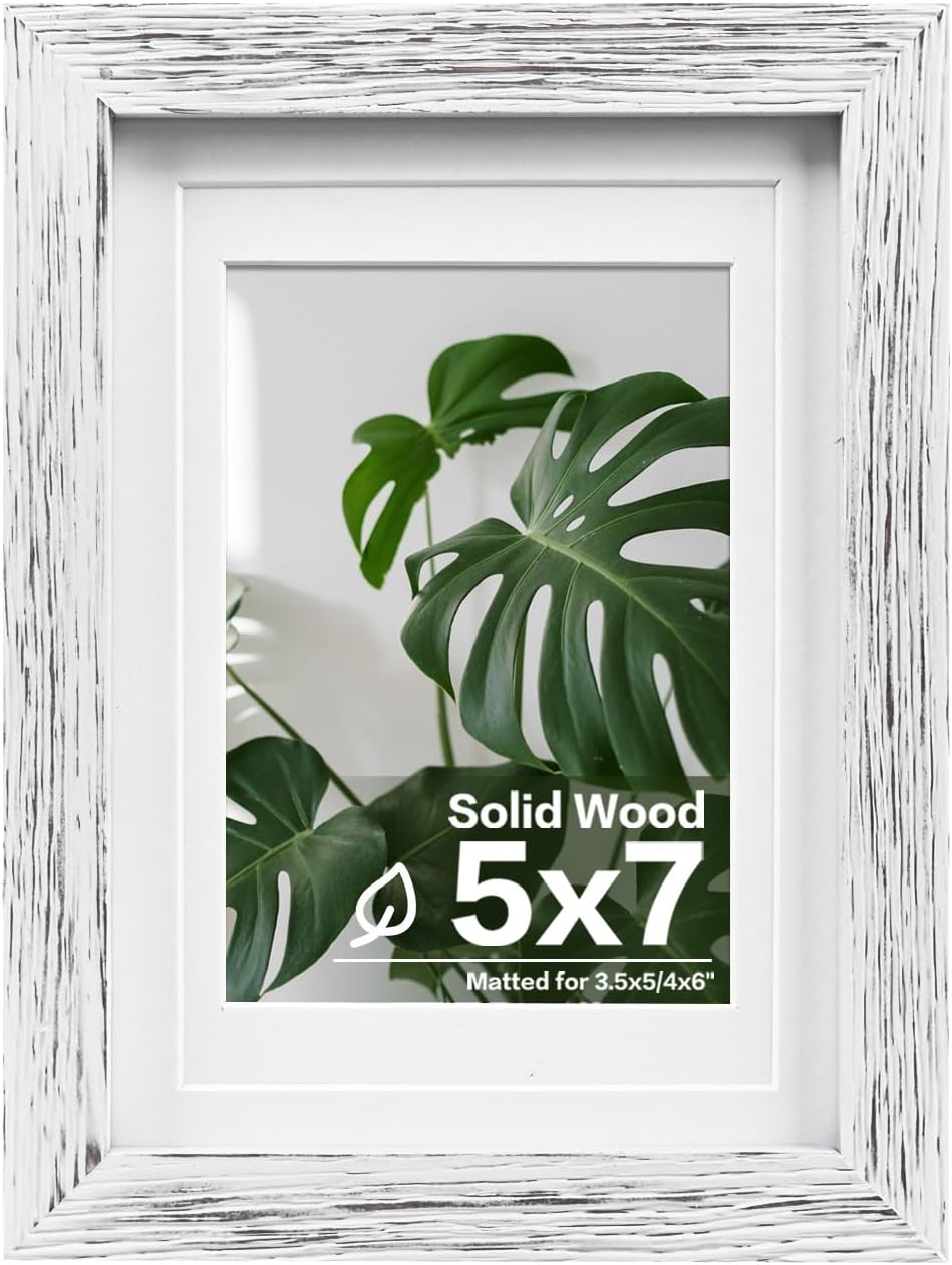 Egofine 12x16 Picture Frame Black, Covered by Plexiglass Made of Solid Wood, Display Pictures 9x12 and 11x14 with Mat or 12x16 Without Mat, for Wall Mounting Photo Frame - Colors B