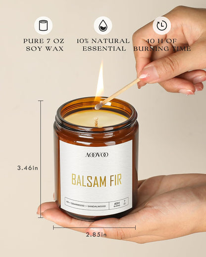 AOOVOO Coconut Vanilla Candles - 9 oz Scented Candles, Aromatherapy Candle, Soy Candle for Home Scented